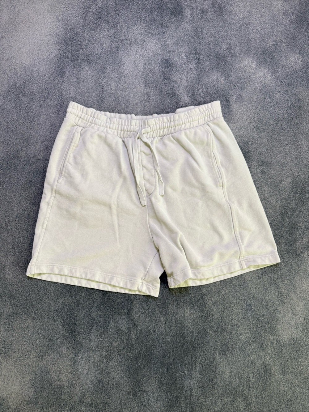 Zara Men's White Drawstring Hybrid Shorts